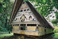 Traditionelles Haus in Palau